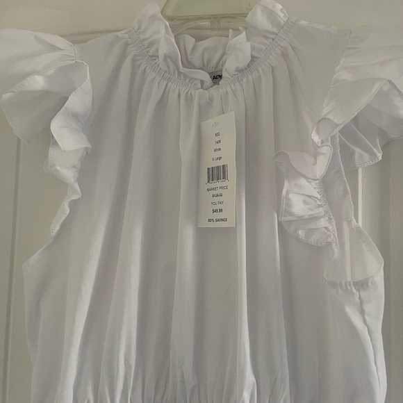 One A White Ruffled  Dress - Picture 4 of 4